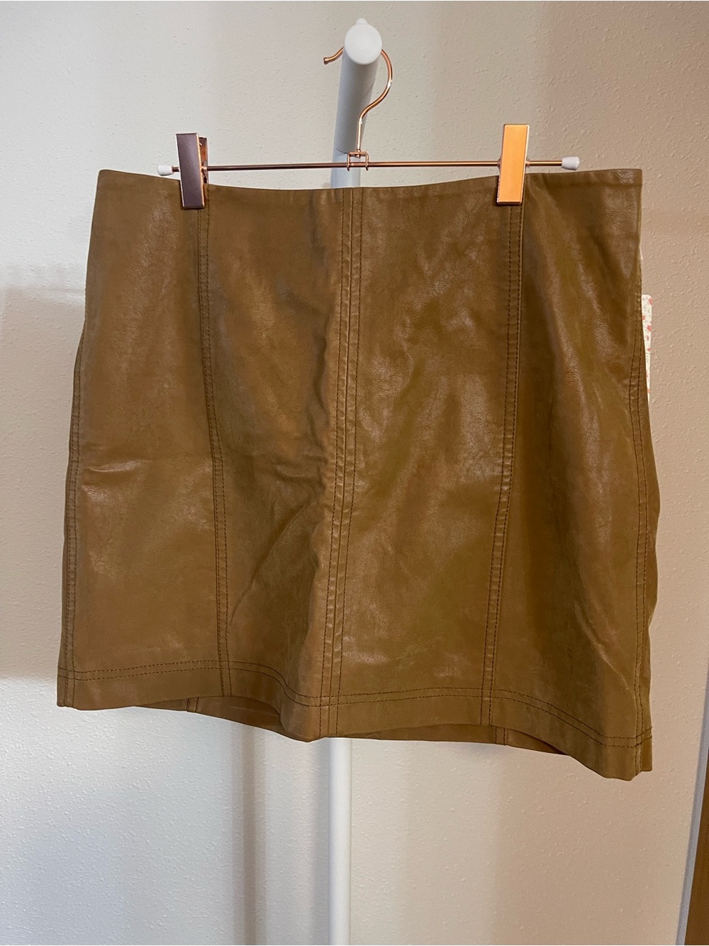 NWT Free People Vegan Leather Skirt